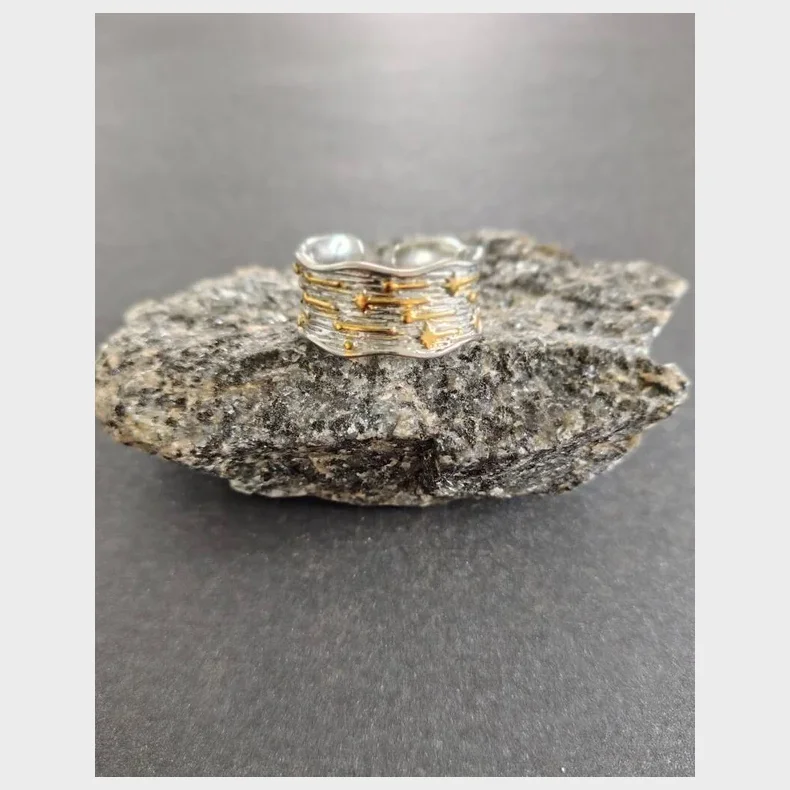 S�lv 925 Med Guldbel�gning